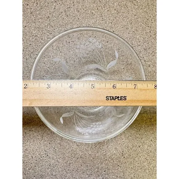 Vintage Fire-King Wheat Grass Grease Jar With Lid Clear Glass No Chips Or Cracks - Picture 4 of 5